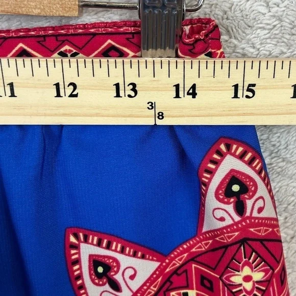 SWEET WANDERER Boho Colorful Shorts Sz Medium Festival Beachy Vacation Tropical - Picture 10 of 11